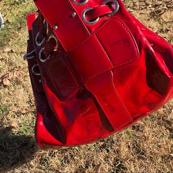 Jimmy Choo Riki Bag Red Leather - Picture 8 of 8